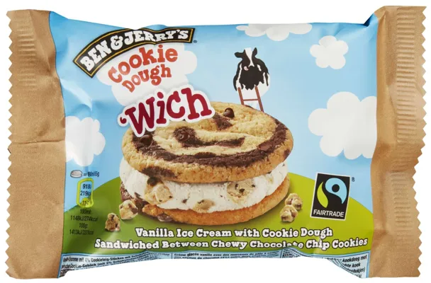 BEN & JERRYS WICH COOKIE DOUGH 80ML BEN & JERRYS WICH COOKIE DOUGH 80ML
