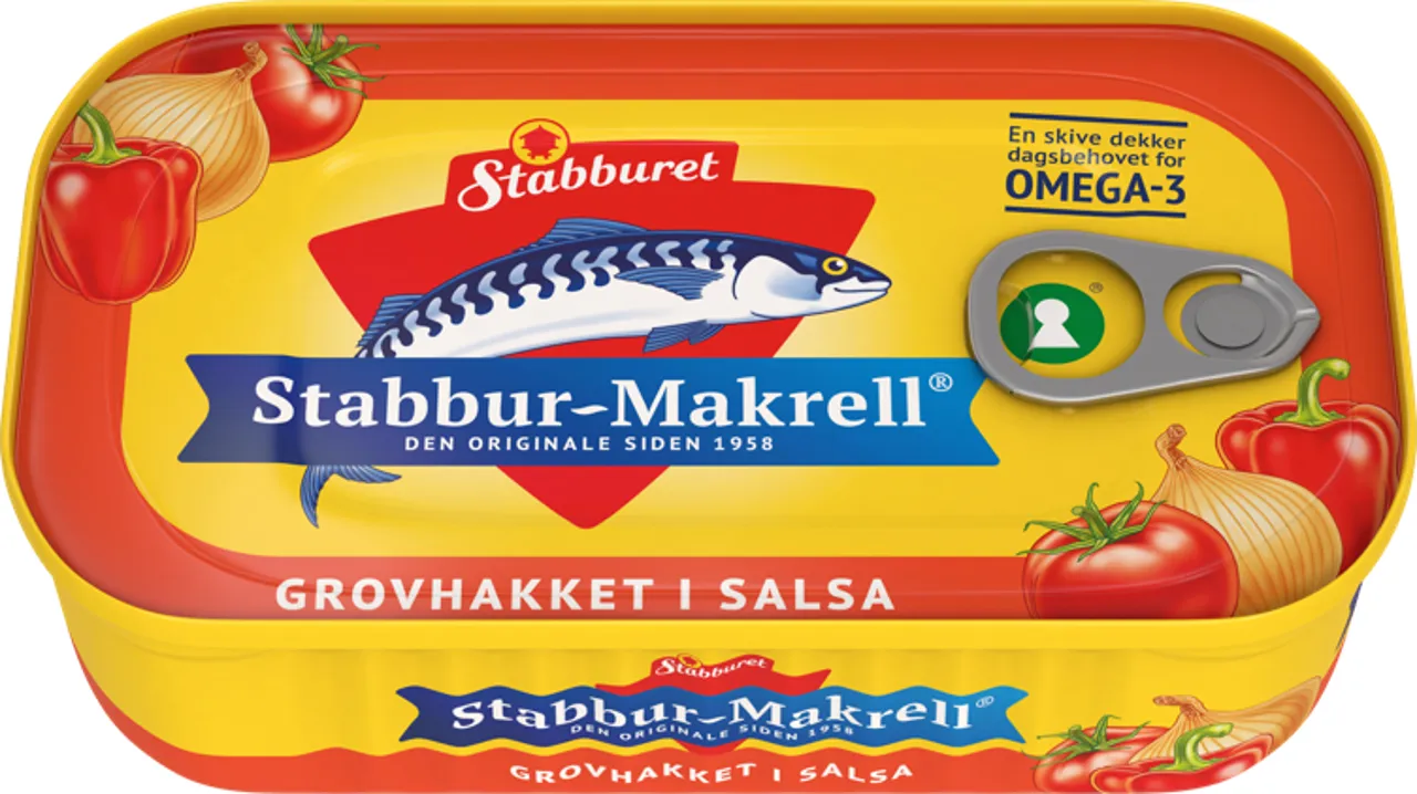 STABBUR-MAKRELL HAKKET I SALS 110G