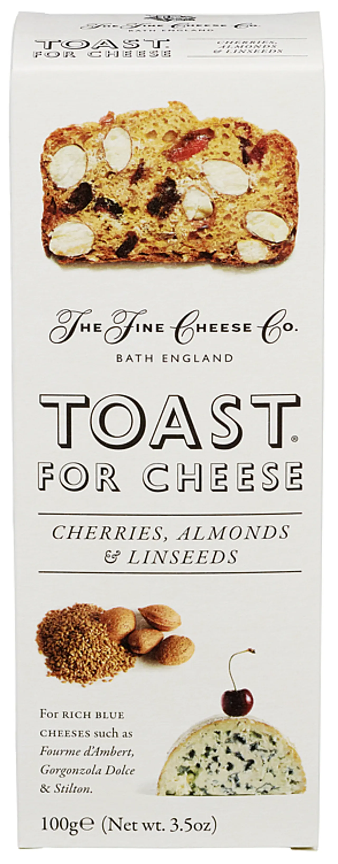 TOAST M/ KIRSEBÆR 100G FINE CHEESE