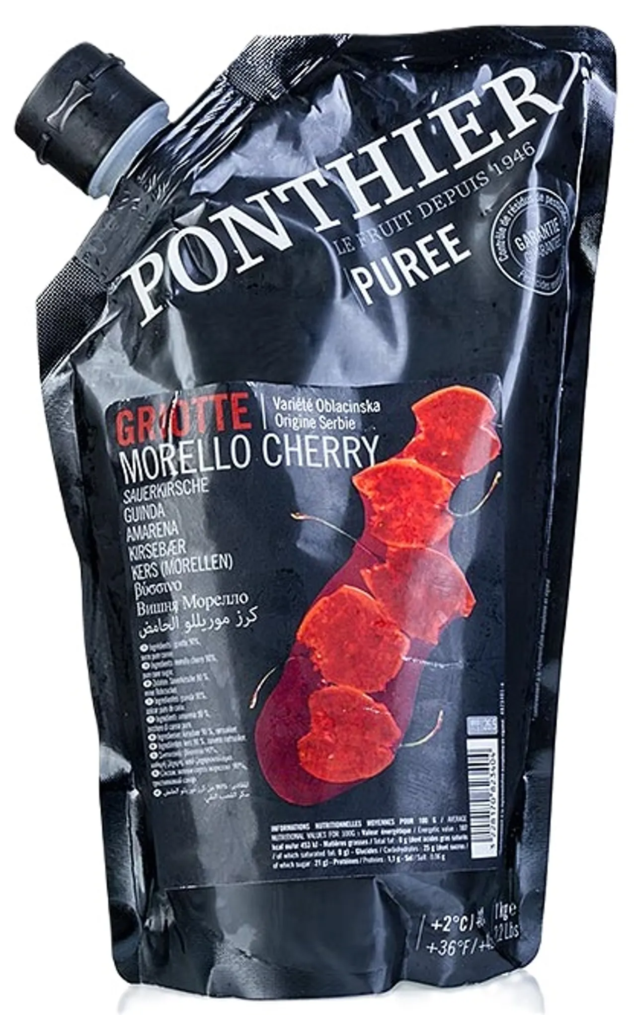 PONTHIER FRUKTPURE KIRSEBÆR 6X1KG