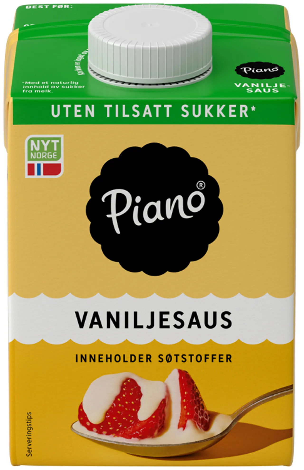 PIANO VANILJESAUS UTEN 1/2L TINE