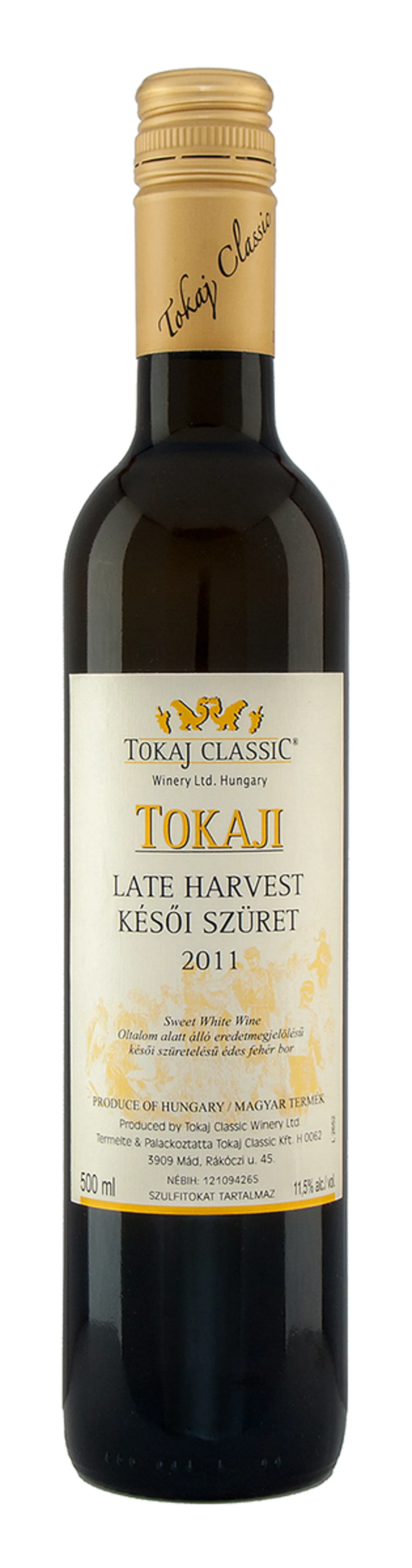 TOKAJ CLASSIC LATE HARVEST 11,5% 50CL