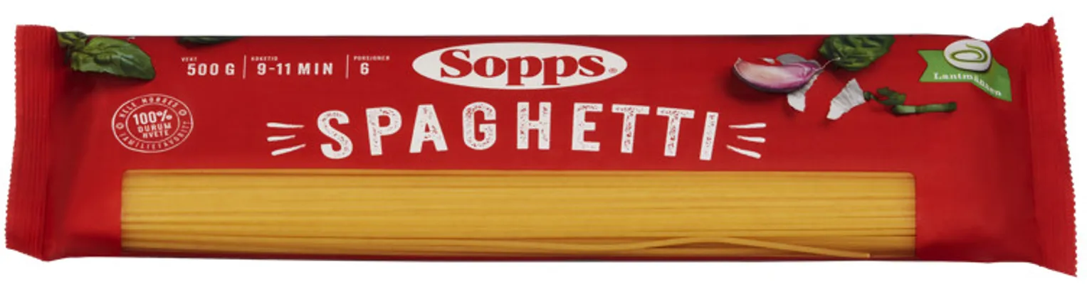 SPAGHETTI 500G SOPPS SPAGHETTI 500G SOPPS