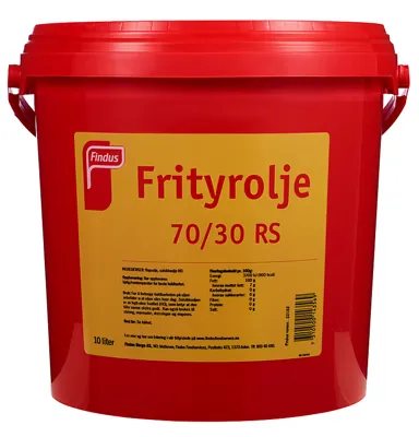 FRITYROLJE 70/30 RS 10L 9,2KG FINDUS FRITYROLJE 70/30 RS 10L 9,2KG FINDUS