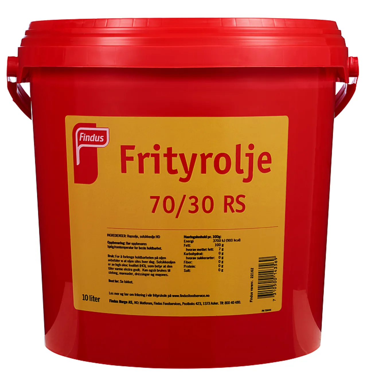 FRITYROLJE 70/30 RS 10L 9,2KG FINDUS