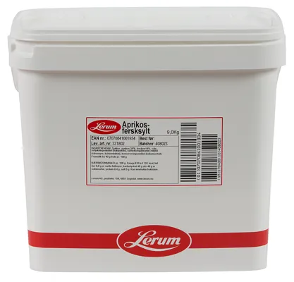 Aprikos-Ferskensyltetøy 9kg Lerum