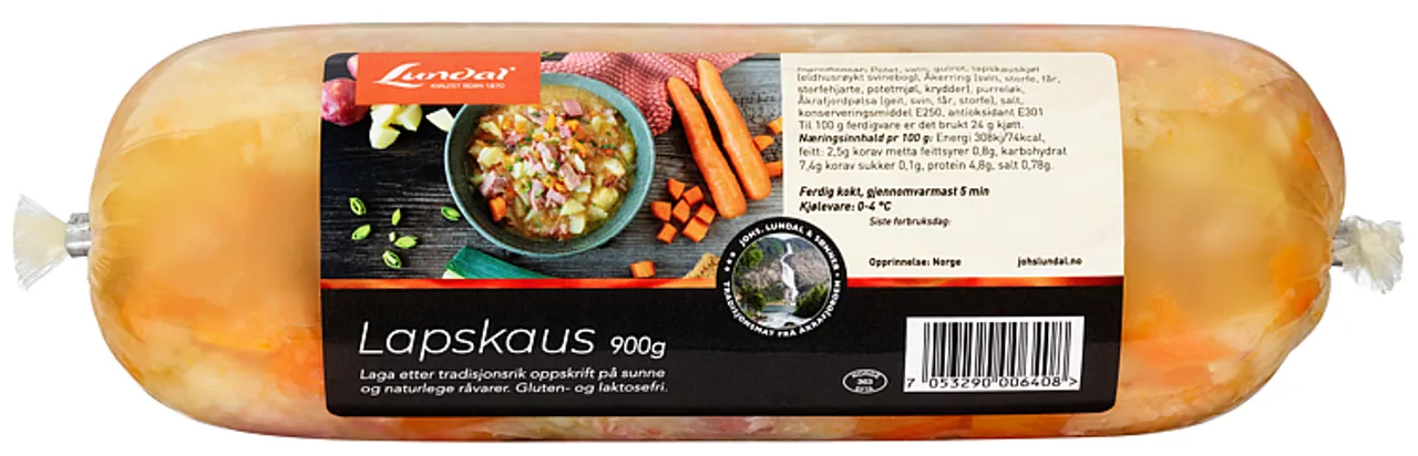LAPSKAUS GLUTEN- OG LAKTOSEFRI LUNDAL