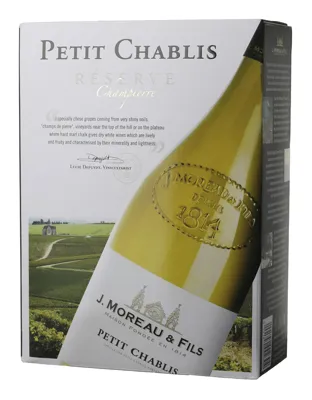 J. MOREAU PETIT CHABLIS BIB 12% 3L J. MOREAU PETIT CHABLIS BIB 12% 3L