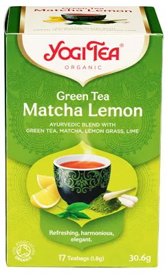 Yogi Tea Grønn Te Matcha Lemon 17pos Økologisk