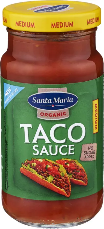 ORGANIC TACO SAUCE 230G SANTA MARIA ORGANIC TACO SAUCE 230G SANTA MARIA