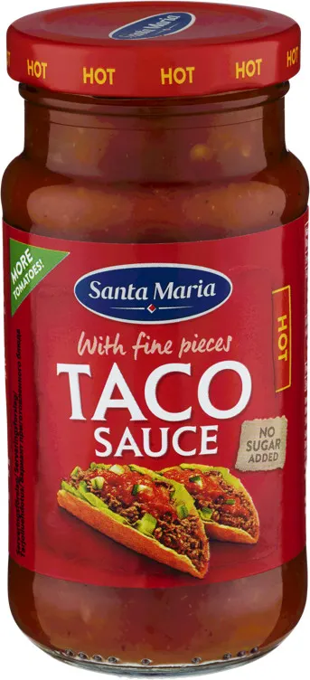 TACO SAUCE HOT 230G SANTA MARIA TACO SAUCE HOT 230G SANTA MARIA