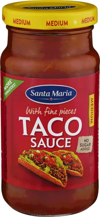 TACO SAUCE MEDIUM 230G SANTA MARIA TACO SAUCE MEDIUM 230G SANTA MARIA