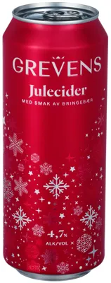 Grevens Julecider Bringebær 0.50l Bx