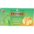 TWININGS GRØNN TE INGEFÆR 12X25G