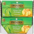TWININGS GRØNN TE INGEFÆR 12X25G