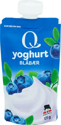 Q Frokostyoghurt Blåbær 125g Pose