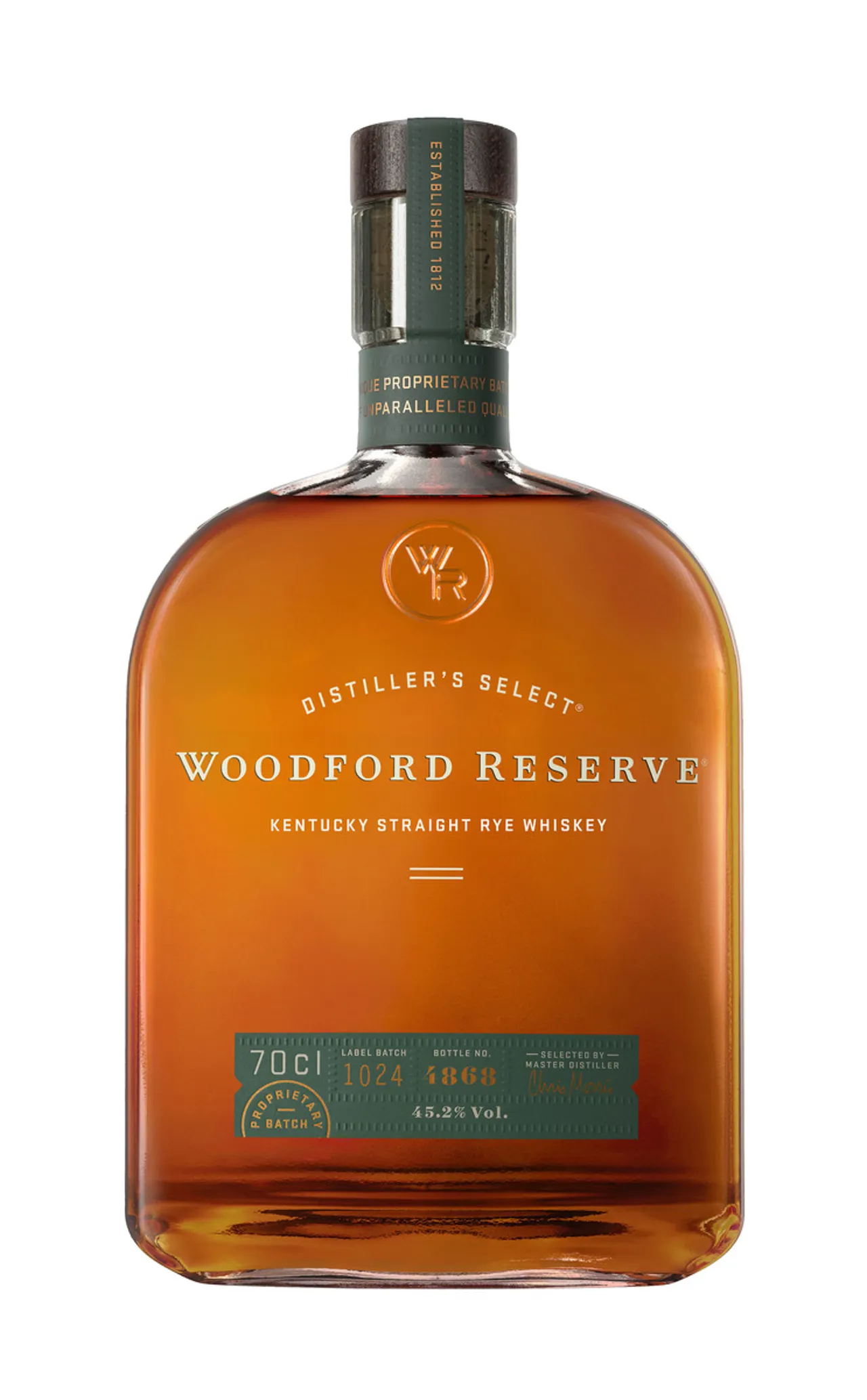 WOODFORD RESERVE KENTUCKY STRAIGHT RYE 45,2% 70CL