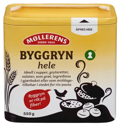 BYGGRYN HELE 550G BX MØLLERENS BYGGRYN HELE 550G BX MØLLERENS