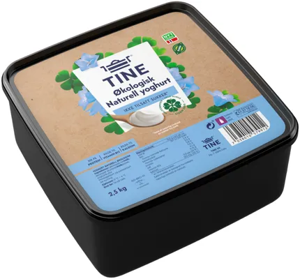 Yoghurt Naturell Økologisk 2,5kg Tine