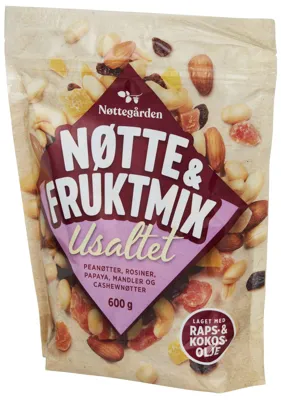 NØTTE- OG FRUKTMIX 600G NØTTE- OG FRUKTMIX 600G