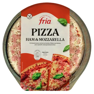 Fria Pizza Ost Og Skinke 420g