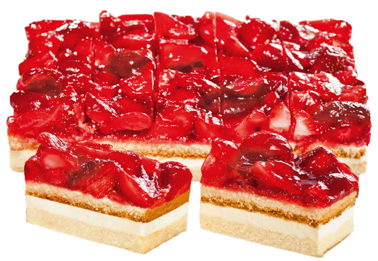 JORDBÆRKAKE LANGPANNE 20 BITER