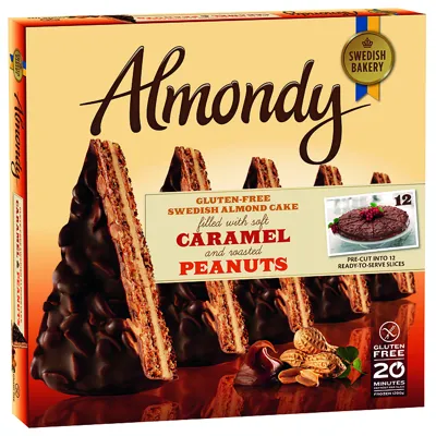 Mandelkake Karamell&Peanøt Opp.12stk