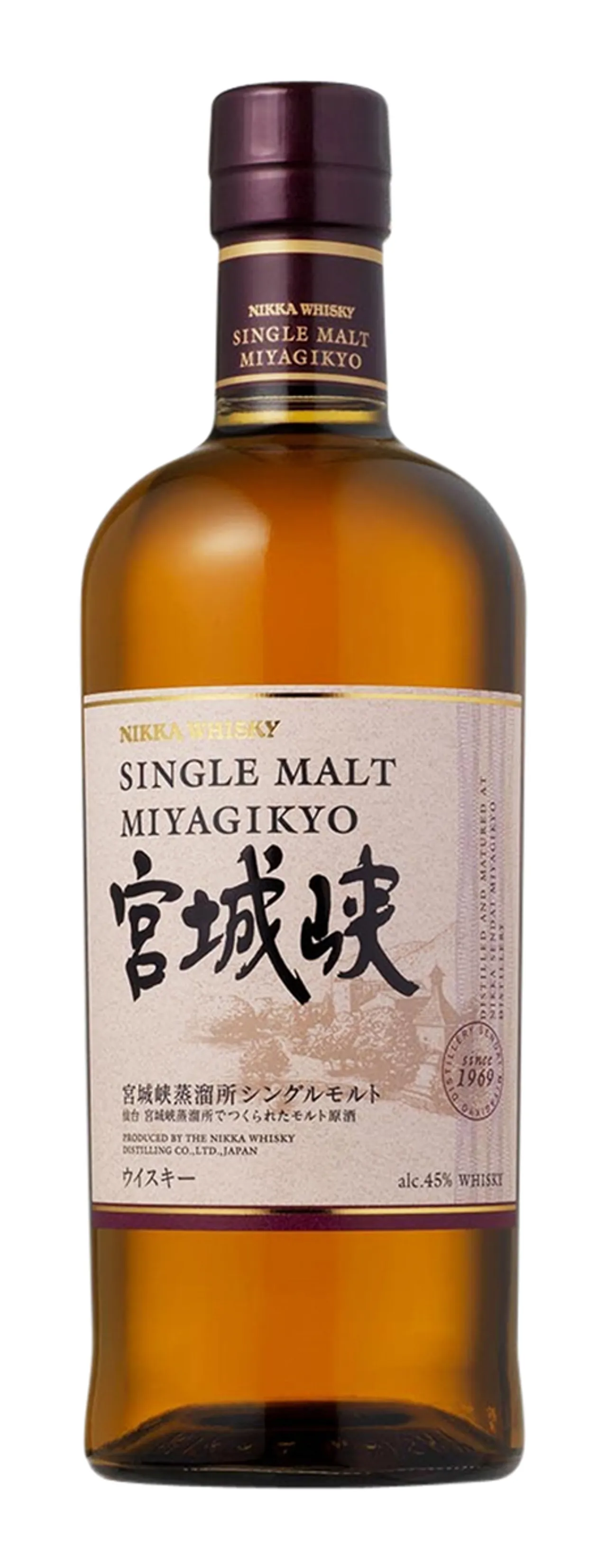 NIKKA MYIAGIKYO SINGLE MALT WHISKY 45% 70CL