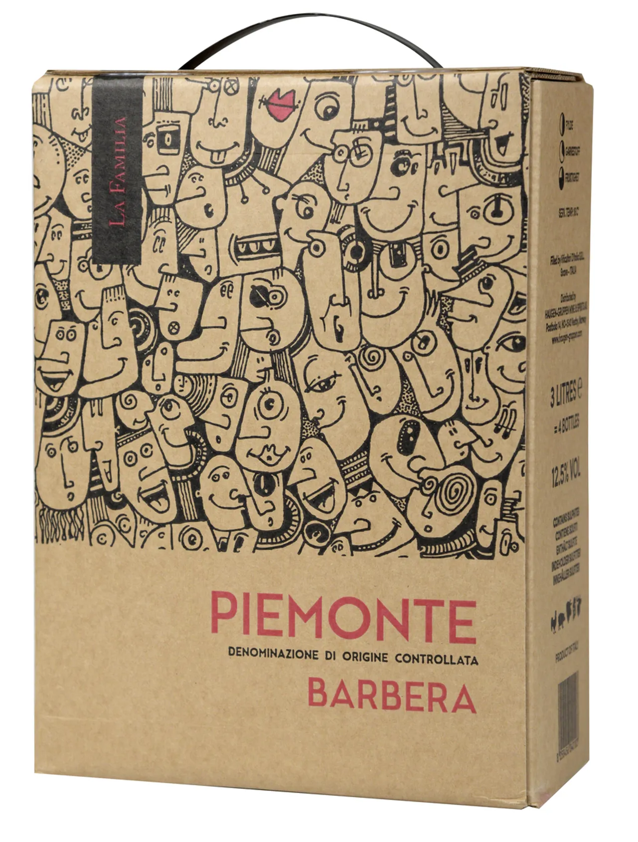 LA FAMILIA BARBERA DOC PIEMONTE BIB 12,5% 3L