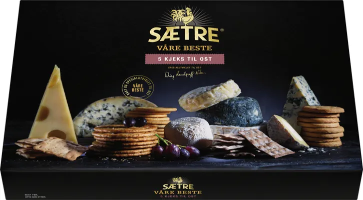 SÆTRES 5 BESTE KJEKS TIL OST 170G SÆTRES 5 BESTE KJEKS TIL OST 170G