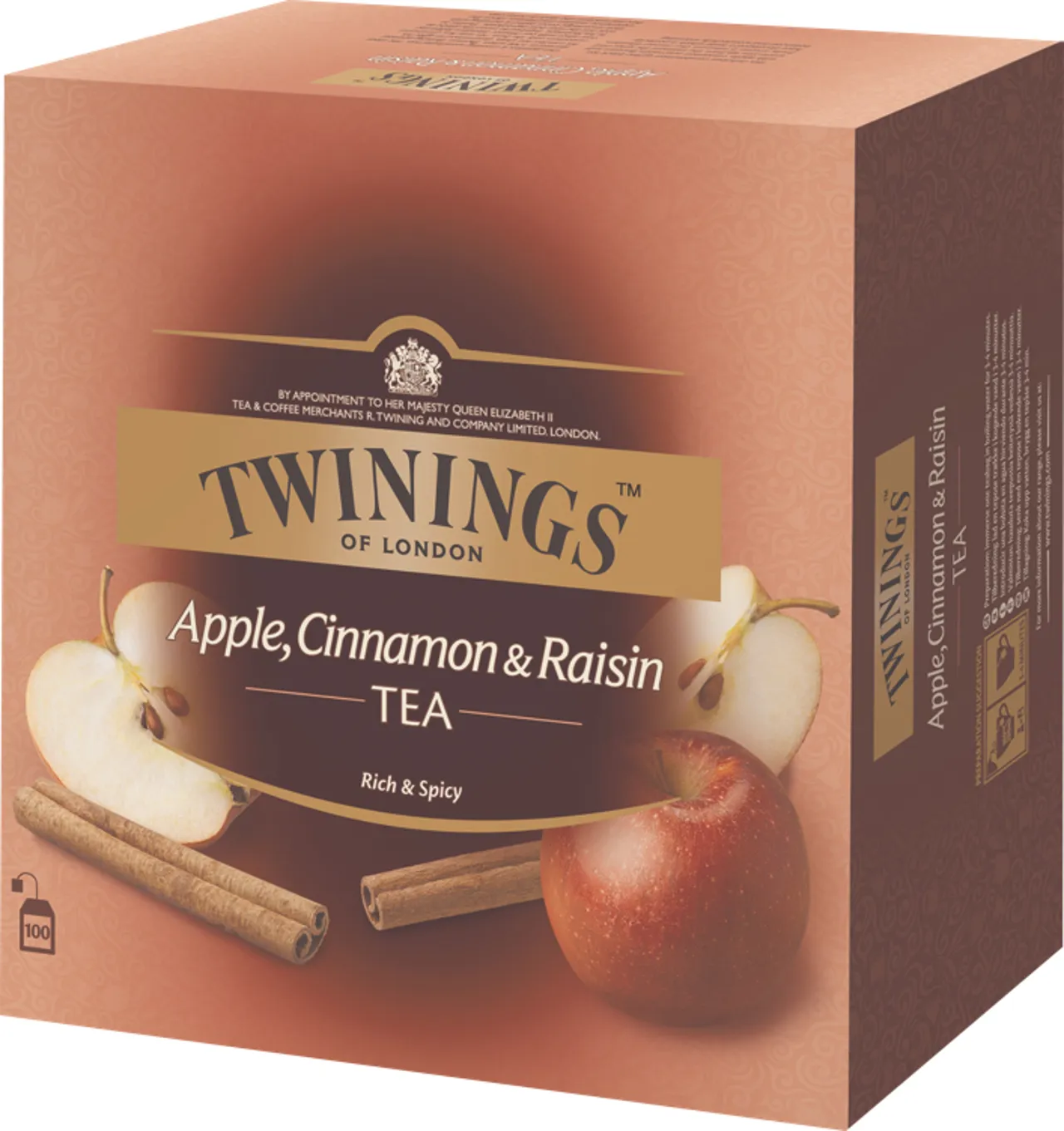 TWININGS EPLE ROSIN KANEL TE 4X100BG