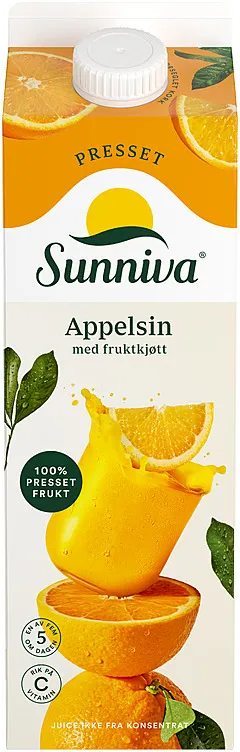 SUNNIVA PREMIUM APP.JUICE M/FRUKTKJØTT 1L TINE SUNNIVA PREMIUM APP.JUICE M/FRUKTKJØTT 1L TINE