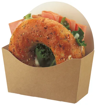 Bagel Kartong Brun 120mm Bio 1000st