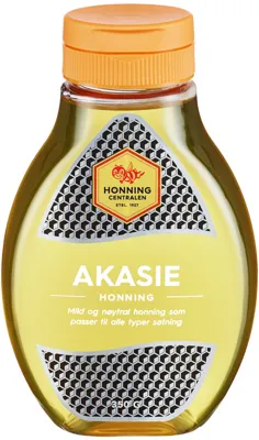 AKASIEHONNING 350G, FLYTENDE HONNING, HONNINGCENTRALEN AKASIEHONNING 350G, FLYTENDE HONNING, HONNINGCENTRALEN