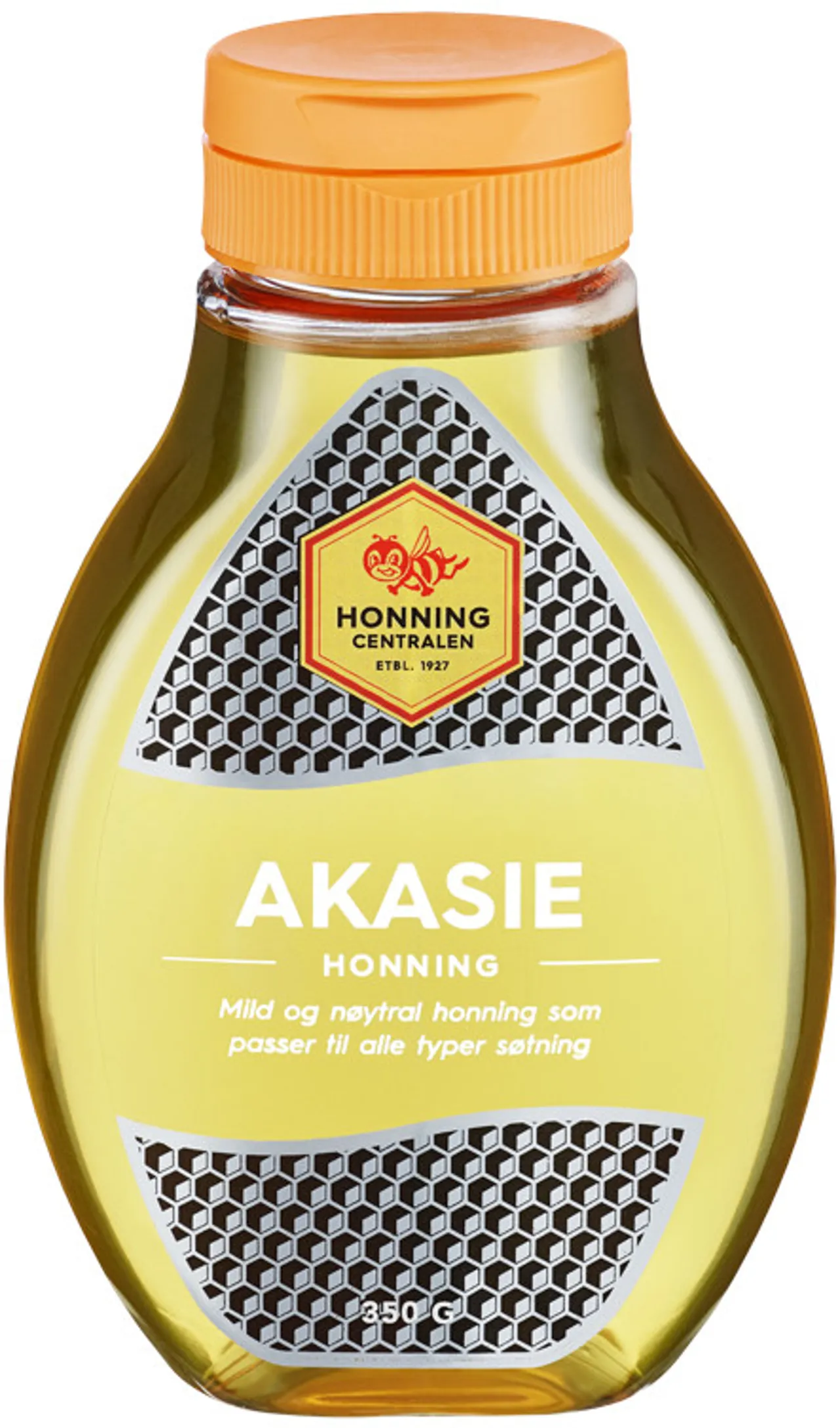 AKASIEHONNING 350G, FLYTENDE HONNING, HONNINGCENTRALEN