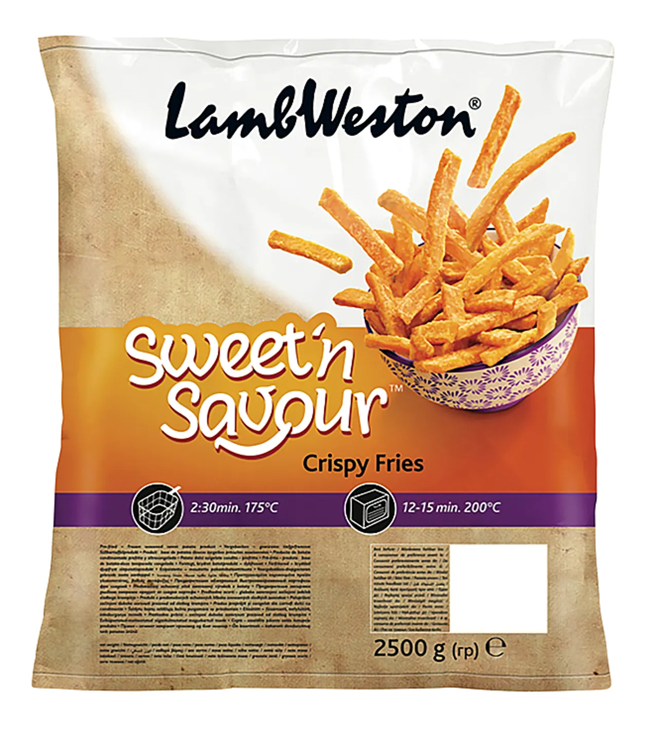 LAMBWESTON SWEET POTATO FRIES 4X2,5KG