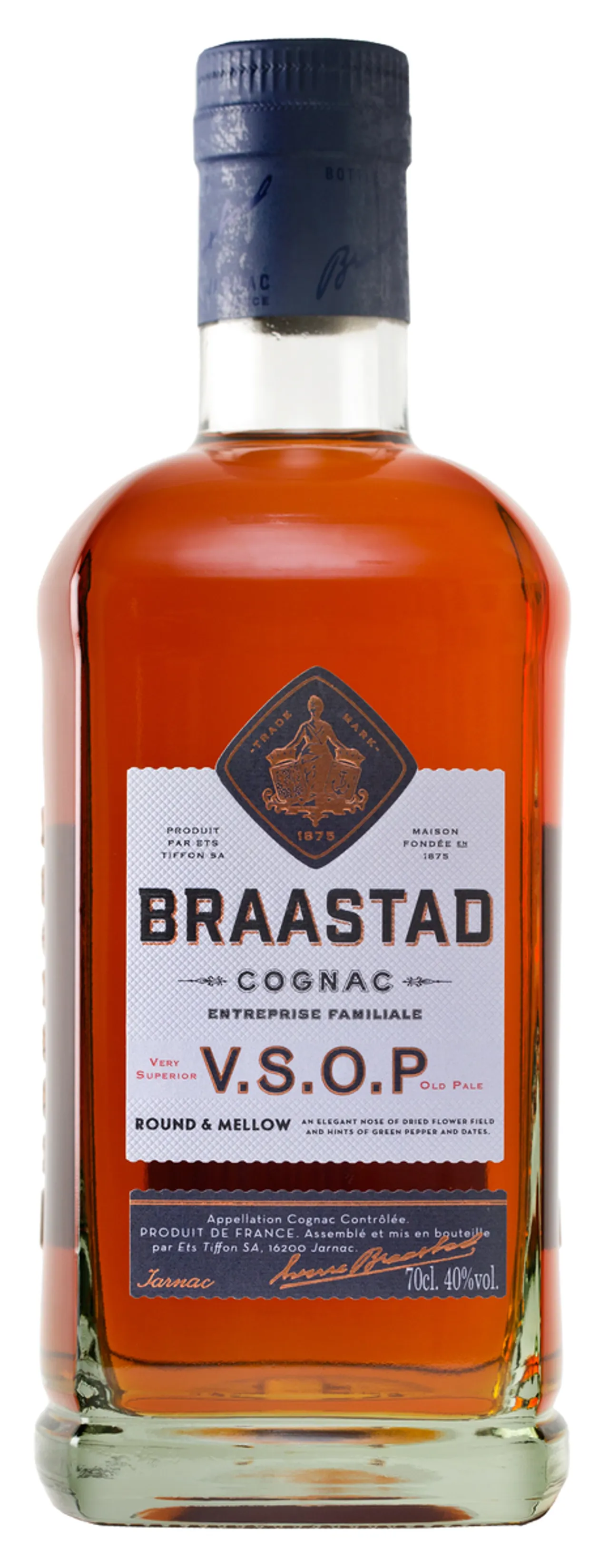 BRAASTAD COGNAC VSOP RESERVE 40% 70CL