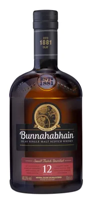 BUNNAHABHAIN SINGLE ISLAY MALT 12 Y.O. 46,3% 70CL BUNNAHABHAIN SINGLE ISLAY MALT 12 Y.O. 46,3% 70CL