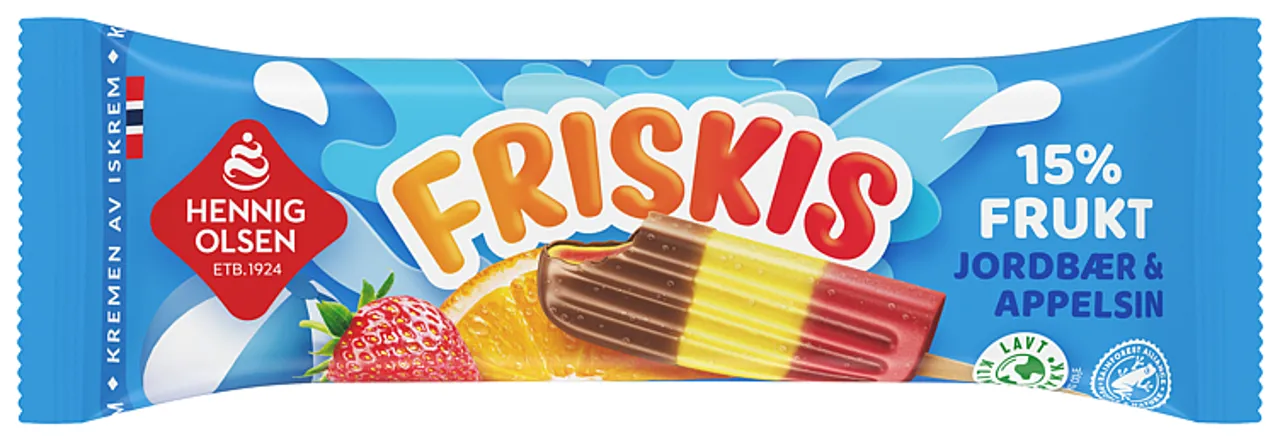 FRISKIS JORDBÆR/APPELSIN