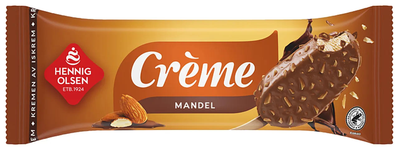 CREME MANDEL FLØTEIS