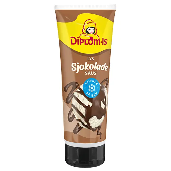 LYS SJOKOLADESAUS STIVNER PÅ ISEN 250G DIPLOM-IS
