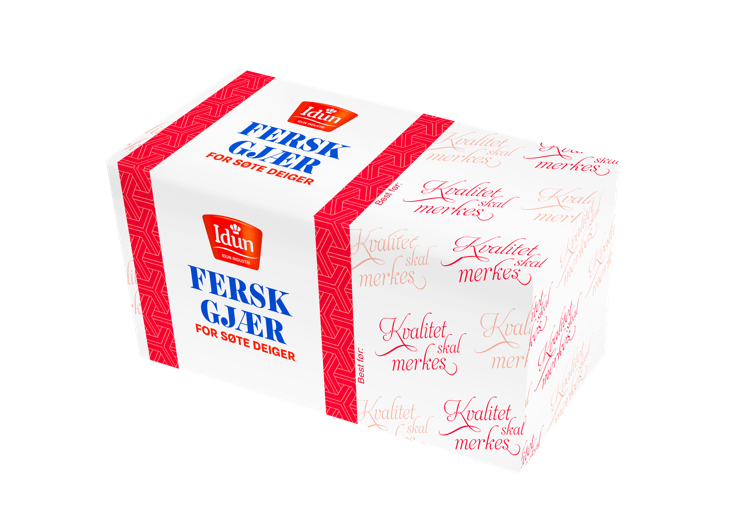 IDUN FERSK GJÆR SØTE DEIGER KARTONG 1KG