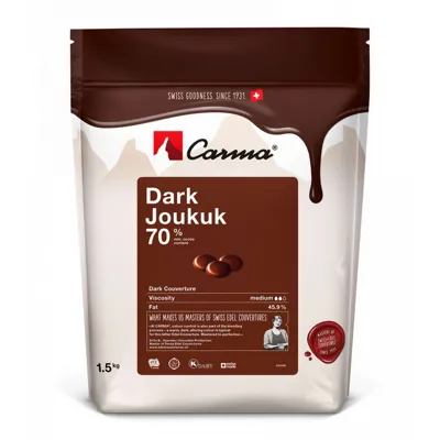 MØRK COUVERTURE JOUKUK 70% 1,5KG MØRK COUVERTURE JOUKUK 70% 1,5KG