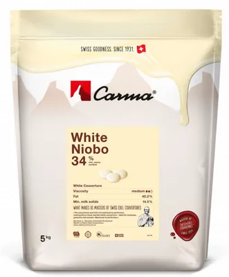 HVIT COUVERTURE NIOBO 34% 5KG HVIT COUVERTURE NIOBO 34% 5KG