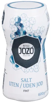 Jozo Husholdningssalt Uten Jod 600 G