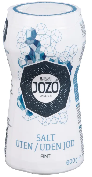 Jozo Husholdningssalt Uten Jod 600 G