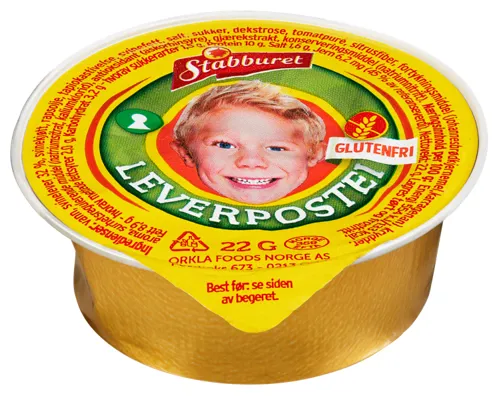 LEVERPOSTEI GLUTENFRI 22G STABBURET LEVERPOSTEI GLUTENFRI 22G STABBURET