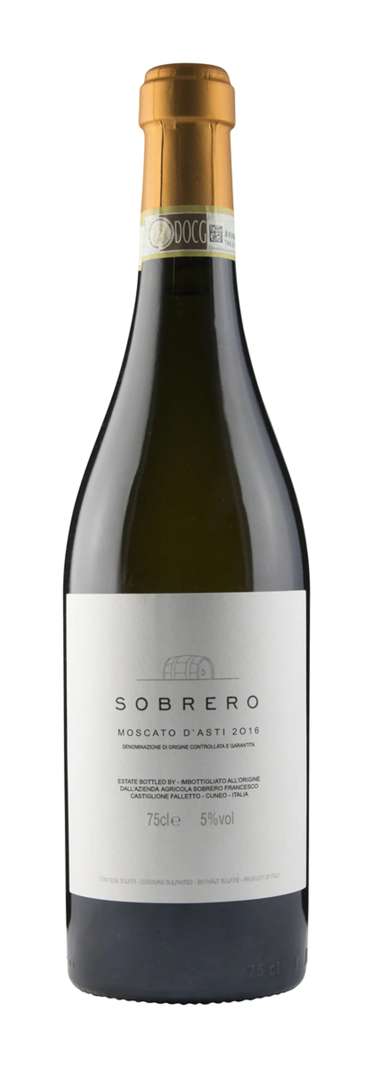 SOBRERO MOSCATO D ASTI 5% 75CL