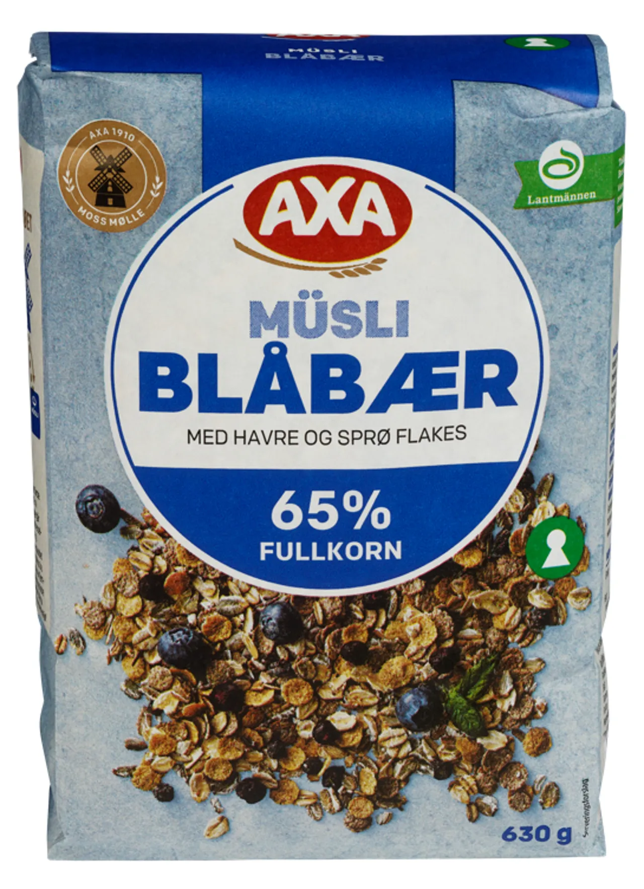 AXA MÜSLI BLÅBÆR 630G