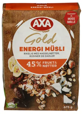 GOLD ENERGI MÜSLI 675G AXA GOLD ENERGI MÜSLI 675G AXA